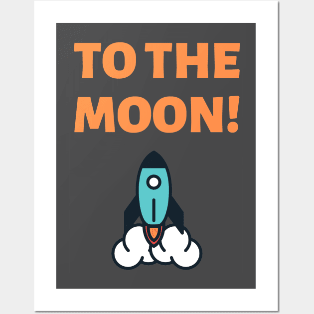 To the Moon! Wall Art by Rebekah Thompson